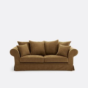 Καναπές από μελανζέ πολυεστέρα, υψηλής άνεσης, Adélia