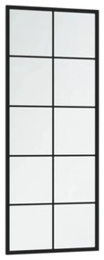 Καθρέφτης Τοίχου Μαύρος 100 x 40 εκ. Μεταλλικός - Μαύρο