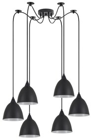 Φωτιστικό Οροφής SE21-BL-B10-BL6-MS2 ADEPT PENDANT Black Metal Shade + - 51W - 100W - 77-9049