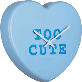 Ρολόι Τοίχου (27x6x30) Karlsson Heart Candy Soft Blue