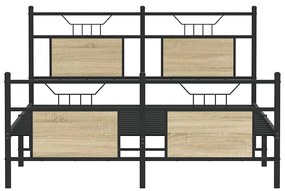 vidaXL Πλαίσιο Κρεβατιού Χωρ. Στρώμα Sonoma Δρυς 150x200εκ. Επ. Ξύλο