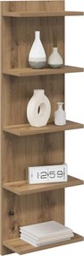 vidaXL Ράφι Τοίχου 2 pcs Artisan Δρυς 30 x 15 x 100 εκ