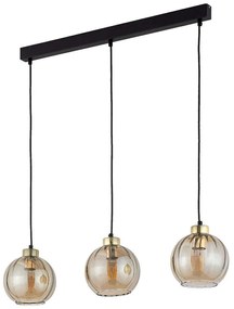 Φωτιστικό Οροφής Devi 4638 3xΕ27 15W 81x120cm Amber TK Lighting