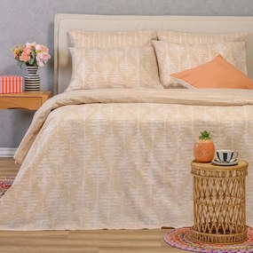 Σεντόνια Μονά (Σετ) Melinen Casual Line Kai Beige Μπεζ ΧΩΡΙΣ ΛΑΣΤΙΧΟ 170x270