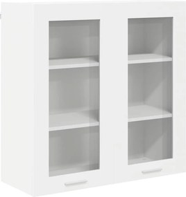 vidaXL Κρεμαστό ντουλάπι Λευκό 80 x 31 x 80 εκ. Επεξεργασμένο ξύλο
