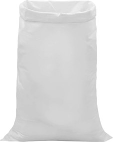 vidaXL Υφασμάτινοι σακίδες 50 τεμ. Λευκό 80 x 125 cm PP