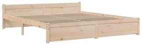 vidaXL Πλαίσιο Κρεβατιού 180 x 200 εκ. Μασίφ Ξύλο Super King Size