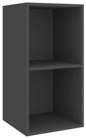vidaXL Έπιπλο Τηλεόρασης Κρεμαστό Γκρι 37x37x72 εκ. από Επεξ. Ξύλο