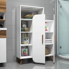 Stewehome Ντουλάπι πολλαπλών χρήσεων Λευκό 90x32x132 cm