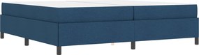 vidaXL Κρεβάτι με ελατήρια Μπλε 200 x 200 cm ύφασμα