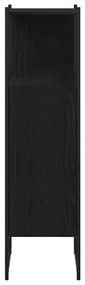 vidaXL Ντουλάπι Μπάνιου με ράφι Μαύρη δρυς 33 x 33 x 120.5 εκ.