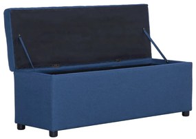 vidaXL Πάγκος με Αποθηκευτικό Χώρο Μπλε 116 εκ. από Πολυεστέρα