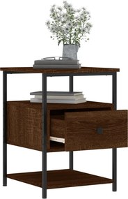 vidaXL Κομοδίνα 2 τεμ. Καφέ Δρυς 40 x 42 x 56 εκ. από Επεξεργ. Ξύλο