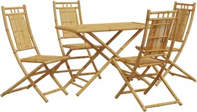 vidaXL Σετ Τραπεζαρίας Κήπου 5 Τεμαχίων από Μπαμπού