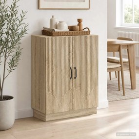 vidaXL Πλαϊνό γραφείο Sonoma Δρυς 66 x 34,5 x 87 εκ.