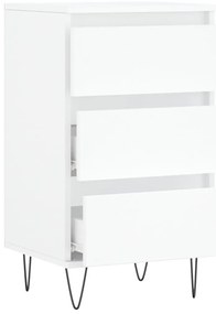 vidaXL Συρταριέρα Λευκή 40 x 35 x 70 εκ. από Επεξεργασμένο Ξύλο