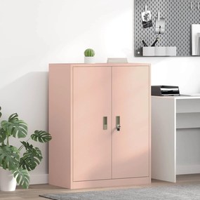 vidaXL Ντουλάπι αποθήκευσης Ροζ 80 x 40 x 105 εκ Ατσάλι