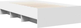 vidaXL Πλαίσιο Κρεβατιού Λευκό 90 x 200 εκ. Επεξεργασμένο Ξύλο