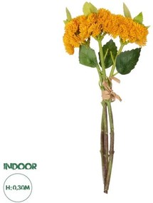 Artificial Garden ORANGE SEDUM BOUQUET 21346 Τεχνητό Διακοσμητικό Μπουκέτο Πορτοκαλί Σέδο Y30cm Globostar-21346-Πορτοκαλί 21346