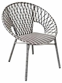 Καρέκλα Granada 22-0077 76x65x82cm Black-White