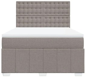 ΚΡΕΒΑΤΙ BOXSPRING ΜΕ ΣΤΡΩΜΑ TAUPE 140X200 ΕΚ. ΥΦΑΣΜΑΤΙΝΟ 3294009