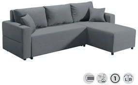 Γωνιακός Καναπές Ravena Fylliana Γκρί 236x151x80 εκ. 236x151x80 εκ.