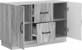 vidaXL Πλαϊνό γραφείο Γκρι Sonoma 89 x 34,5 x 57 εκ.