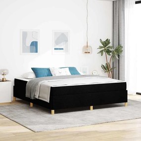 vidaXL Σκελετός Κρεβατιού Μαύρο 180 x 200 cm ύφασμα