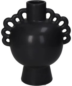 Βάζο Μαύρο Κεραμικό 17.4x13.7x20.5cm - Κεραμικό - 05150607