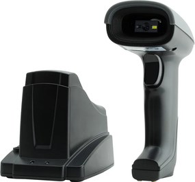 GTCODESTAR barcode scanner GT-1901C με βάση, 1D &amp; 2D, ενσύρματο &amp; ασύρματο, Bluetooth, 2000mAh, μαύρο