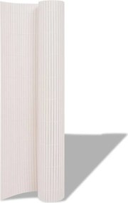 vidaXL Φράχτης Κήπου Λευκό 150 x 500 cm PVC