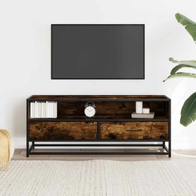 ντουλάπι τηλεόρασης vidaXL Καπνιστή δρυς 100x34,5x40 cm