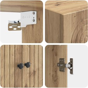 vidaXL Σέτ Ντουλαπιών 2 τμχ. Artisan Δρυς Επεξεργασμένο Ξύλο