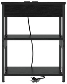 vidaXL Κουτιά Κρεβατοκάμαρας 2 pcs Μαύρη δρυς 41 x 31 x 51 εκ.