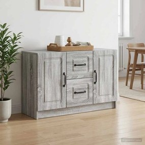 vidaXL Πλαϊνό γραφείο Γκρι Sonoma 89 x 34,5 x 57 εκ.