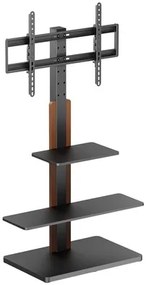 POWERTECH βάση τηλεόρασης δαπέδου PT-1422, 32-75&#034;, έως 40kg, με ράφια