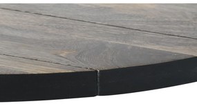 Τραπεζαρία DKD Home Decor Μαύρο Φυσικό Μέταλλο Ξύλο από Μάνγκο 200 x 100 x 76 cm