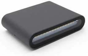 Απλίκα Φωτιστικό Τοίχου Διπλής Κατευθ. LED 6W IP54 3-89231 Lumen-3-89231-Ανθρακί 3-89231