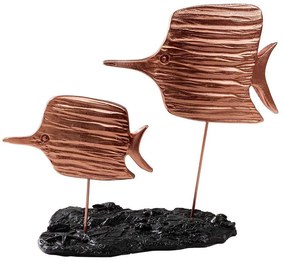 Διακοσμητικό Επιτραπέζιο Copperband 565TNL1204 30x14x26cm Black-Bronze Aberto Design Πολυέστερ