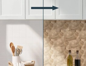 Αυτοκόλλητα πλακάκια Douceur d'intérieur - 25x23.2cm - 4τμχ - Πορτοκαλί