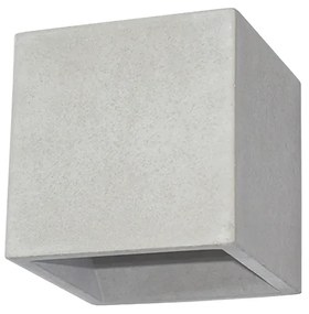 Φωτιστικό Επίτοιχο Aca GC85141W BLOCK Γκρι (Grey)