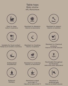 Τραπεζάκι Σαλονιού Rodos HPL-Μήκος: 100 εκ.