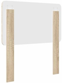 vidaXL Κεφαλάρι με κεφαλάρι Δρύς Sonoma 80 cm Επεξεργασμένο ξύλο