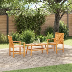 vidaXL Σετ Ξαπλώστρας Κήπου 2 pcs Καφέ Μασίφ ξύλο ακακίας