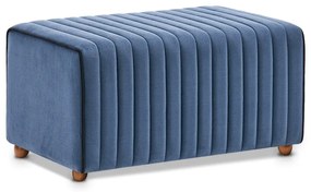 Σκαμπώ Mabel Megapap βελούδινο χρώμα μπλε 80x40x40εκ.-GP043-0088,2