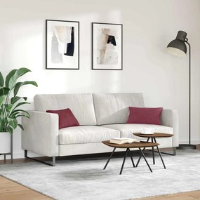 vidaXL Μαξιλάρι Καναπέ 2 pcs Κόκκινο 50 x 30 cm ύφασμα