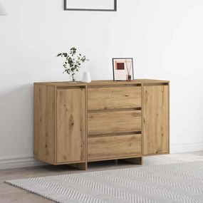 vidaXL Πλευρικός Ράφτης Artisan Δρυς 120x41x75 εκ. Επεξεργασμένο Ξύλο