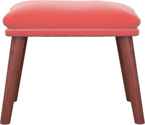 vidaXL Υποπόδιο Ροζ 45x29,5x35 εκ. Βελούδινο