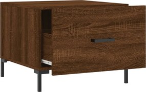 vidaXL Τραπεζάκια Σαλονιού 2 τεμ Brown Oak 50x50x40 εκ Επεξ. Ξύλο