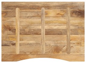 vidaXL Επιφάνεια Γραφείου Καμπύλη 110x80x2,5 εκ Μασίφ Ακατ. Μάνγκο